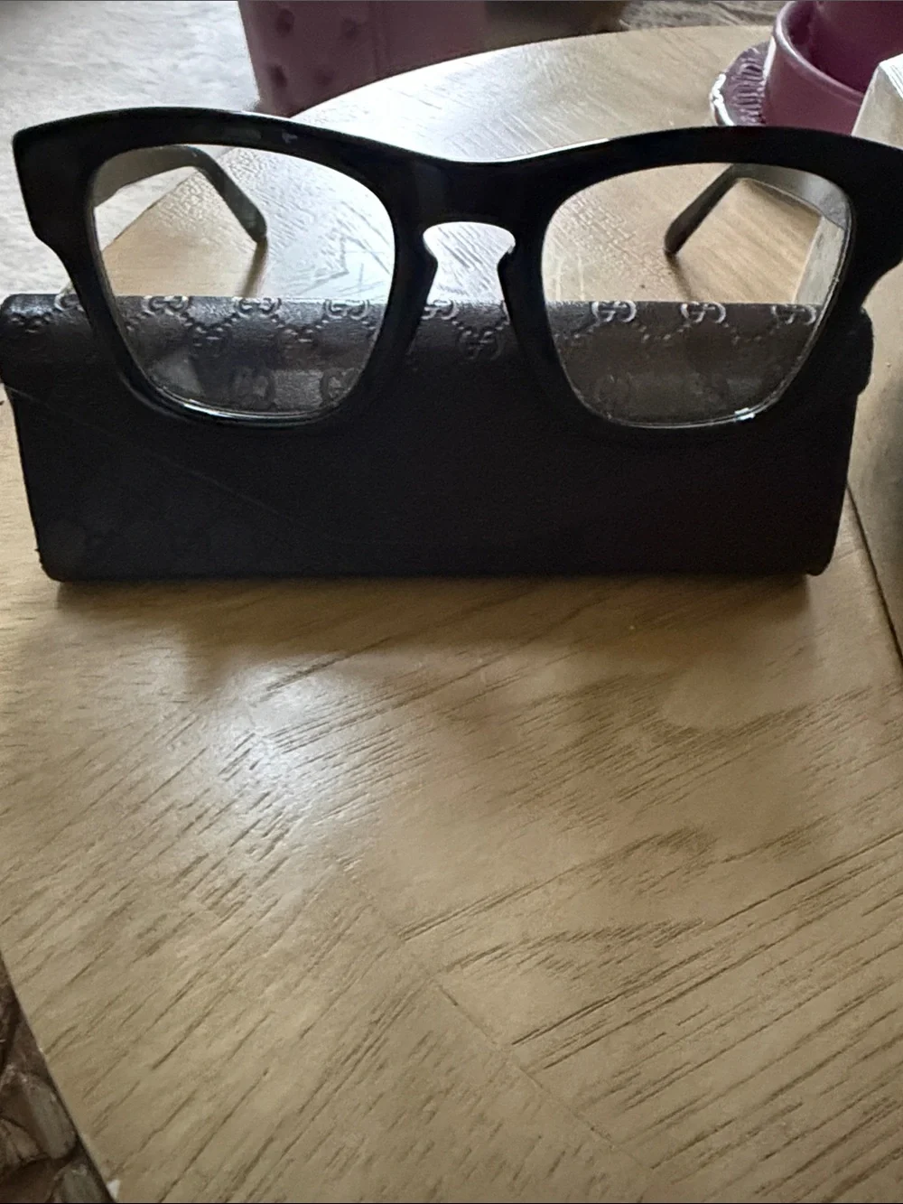 Gucci Black Square-Frame  Glasses